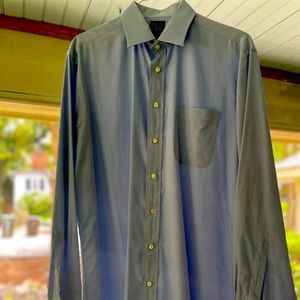 Jos. A. Bank Blue Dress Shirt Spread Collar